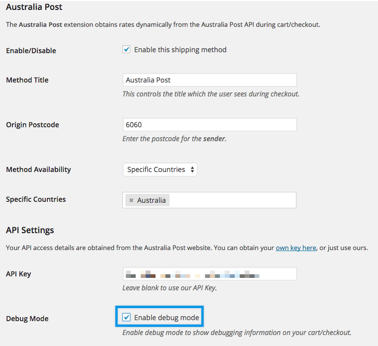 Online Shipping Calculators & Debug Mode Docs