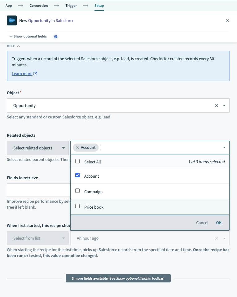 Salesforce Related Objects Workato Docs