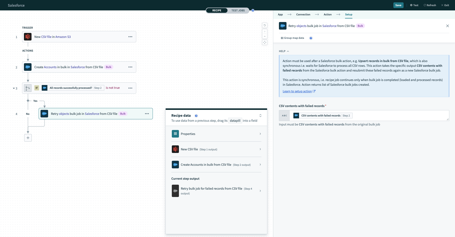 Salesforce Bulk Operations Workato Docs