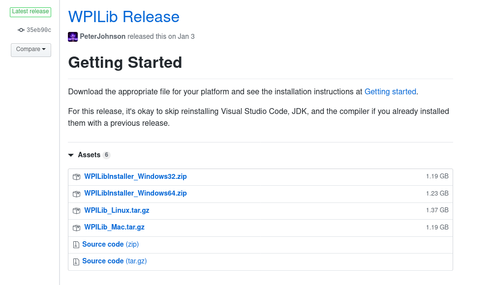WPILib Installation Guide — FIRST Robotics Competition documentation