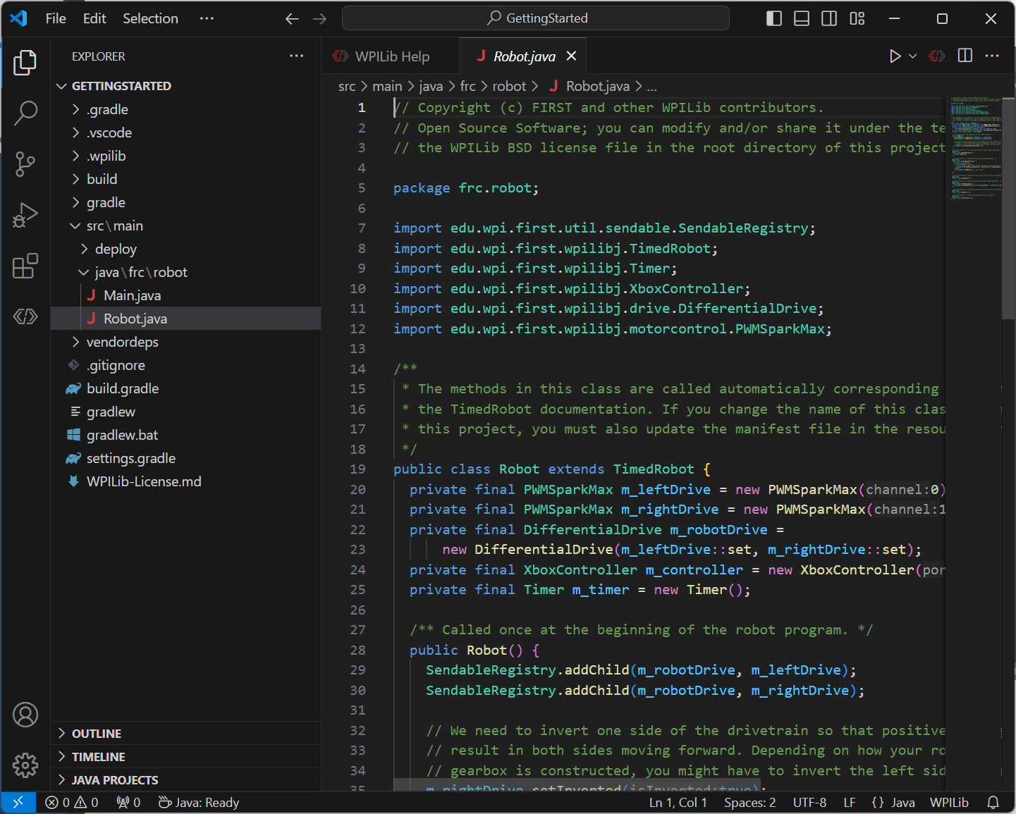 Opening a file in the VS Code editor.
