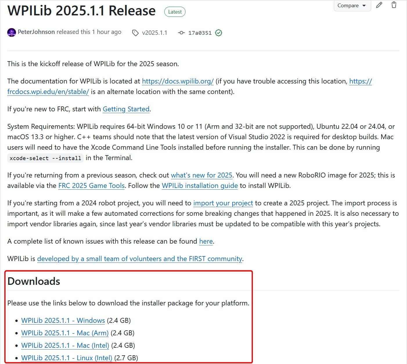 WPILib Installation Guide — FIRST Robotics Competition documentation