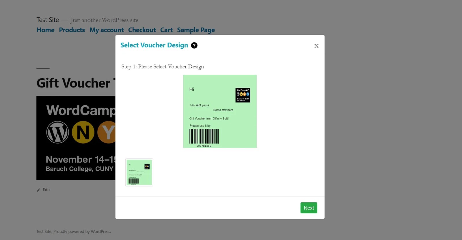 How a User Can Buy the Voucher WordPress Gift Voucher Plugin