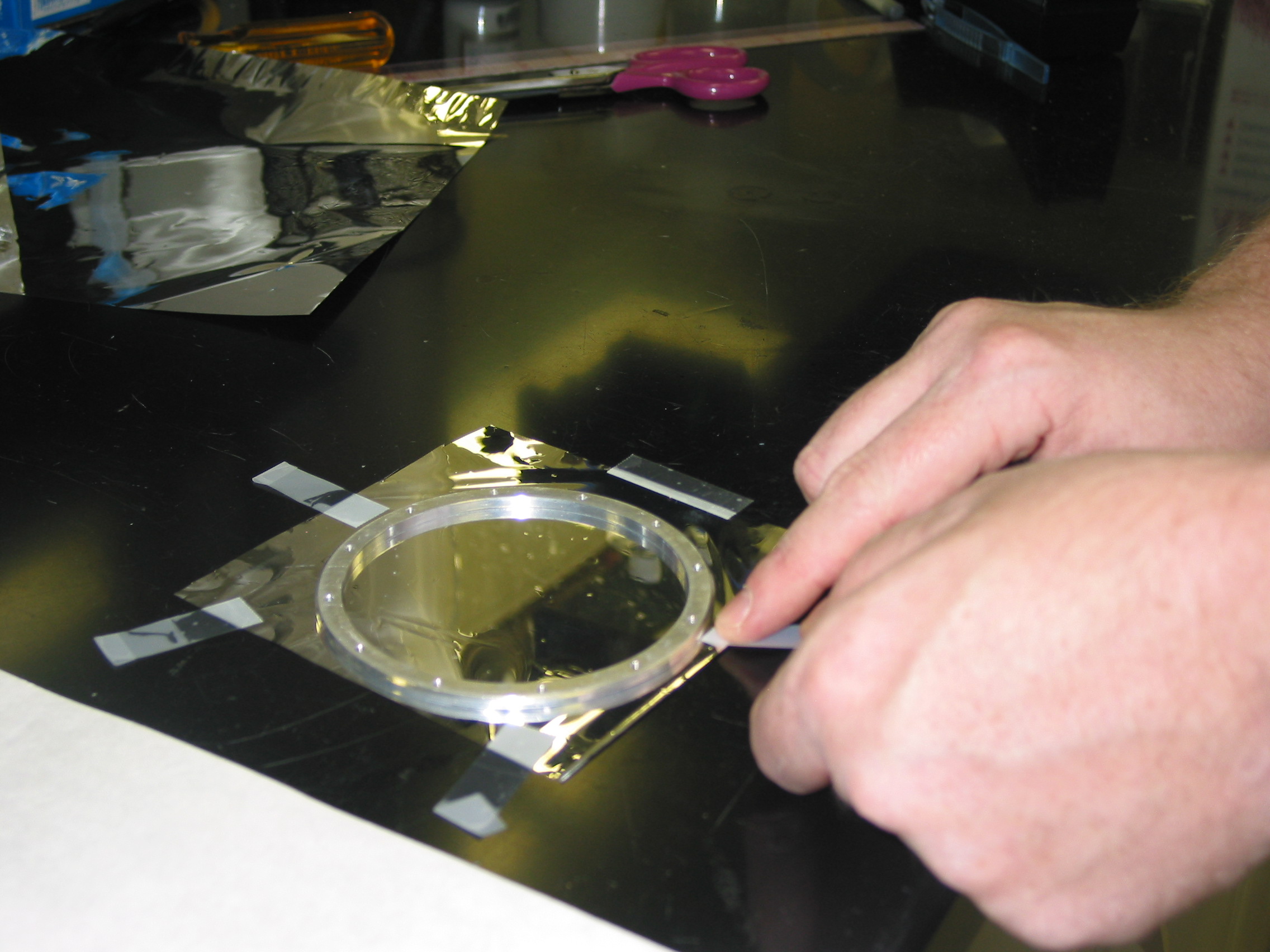 How to replace a broken mylar window on a Lytle Chamber