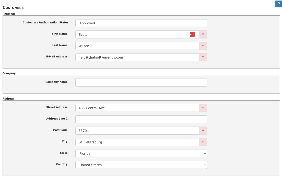 Customers Zen Cart Documentation