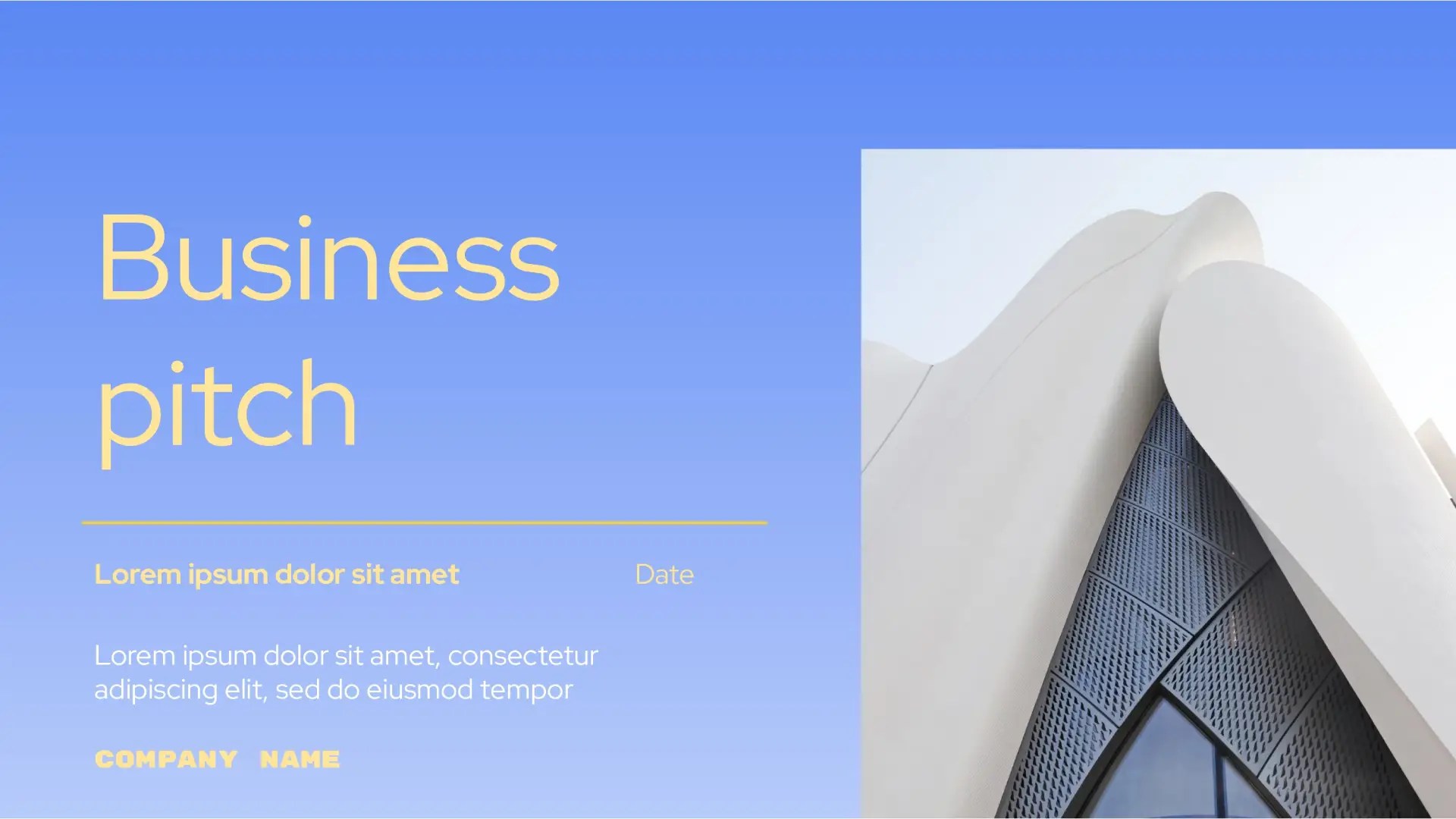 Business Pitch Template Free Google Slides Templates