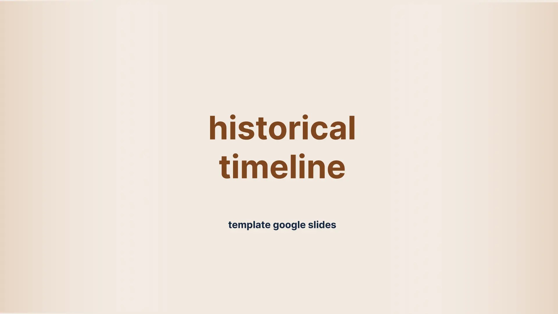 History Timeline Template Free Google Slides Template NEW!