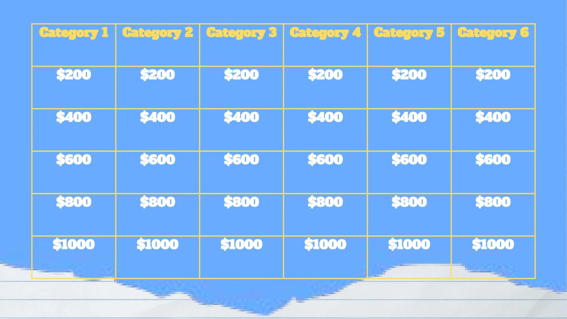 Classroom Jeopardy Template Free Google Slides Template NEW!