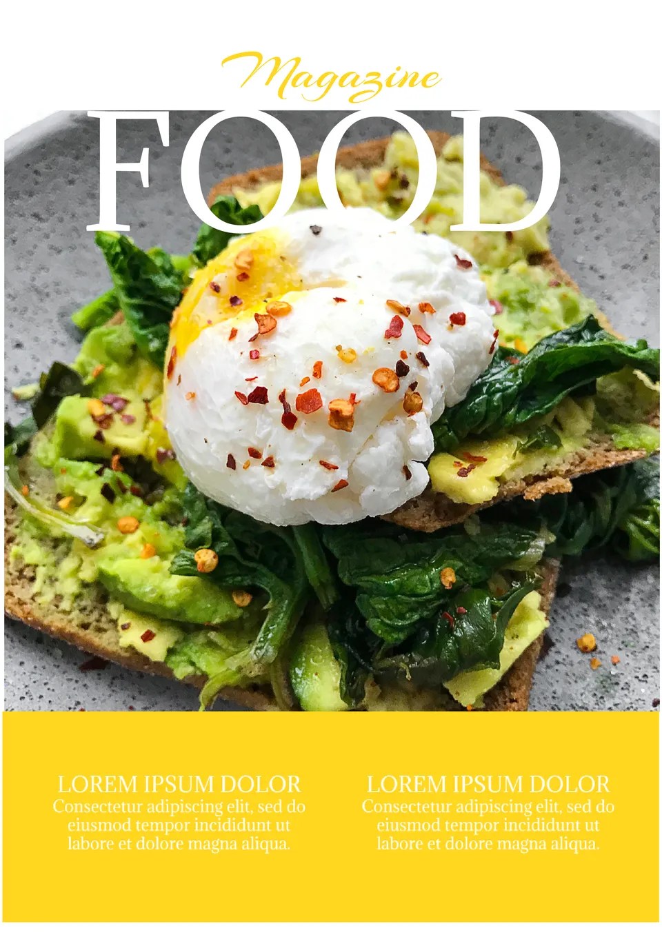Free Food Magazine Template For Google Docs