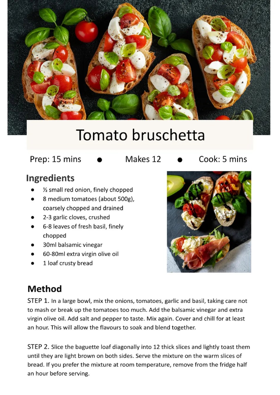 33 Free Recipe Templates for Google Docs – Docs&amp;Slides