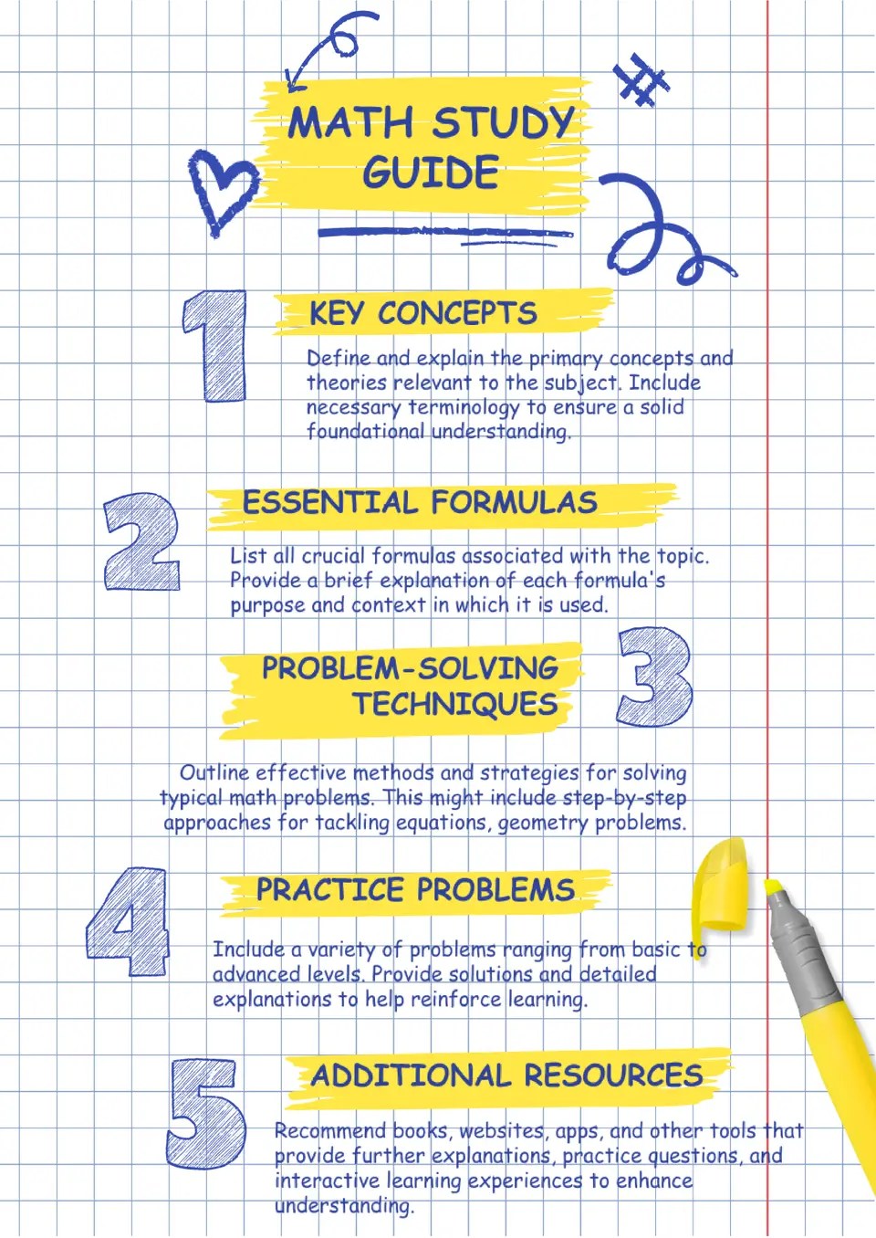 Study Guide Template For Google Docs - Free Download on Docs&Slides