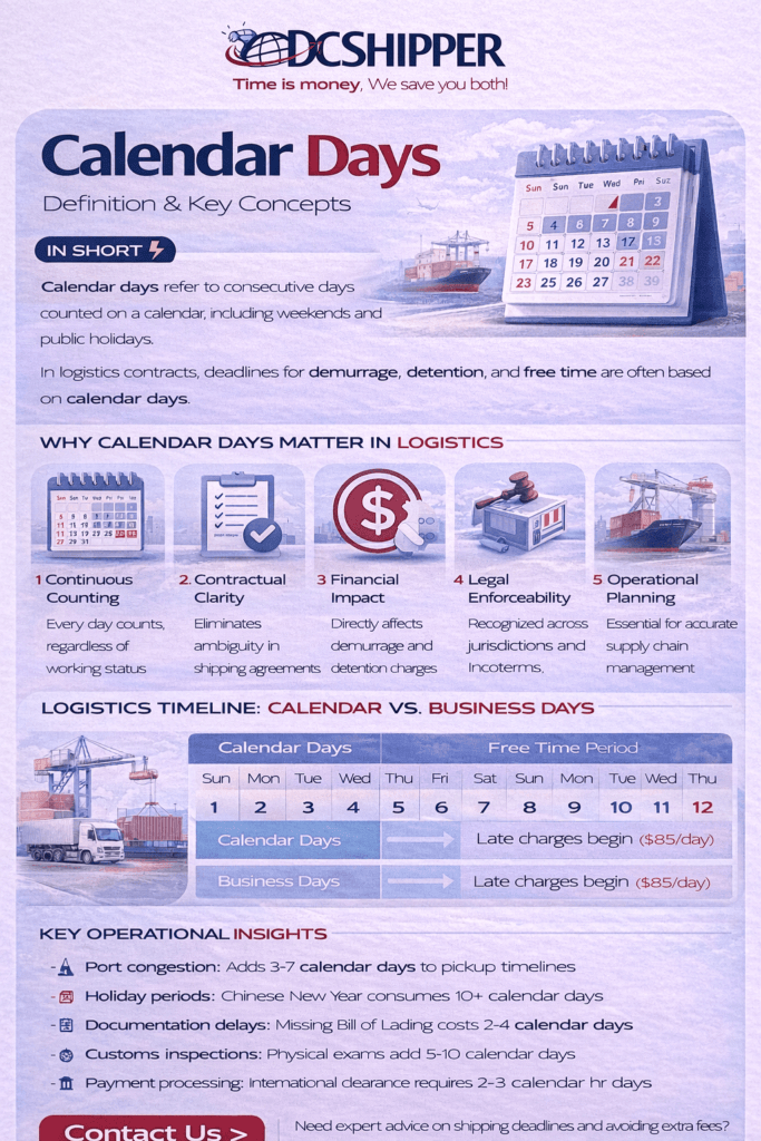 Calendar Days Definition &amp; Guide for 2026