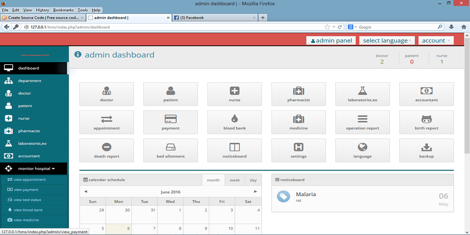 Hospital Management System Project In Source Code