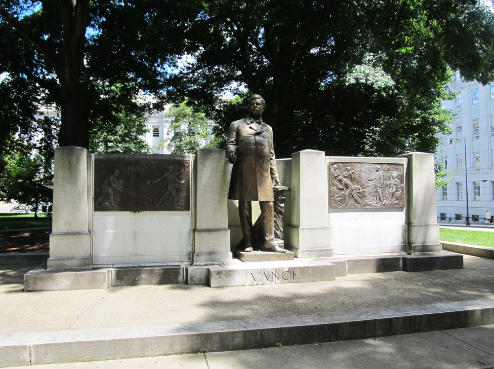 Commemorative Landscapes of North Carolina Zebulon Vance Statue, Raleigh