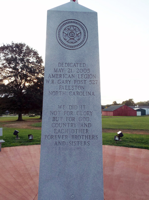 Commemorative Landscapes of North Carolina Veterans Memorial, Fallston