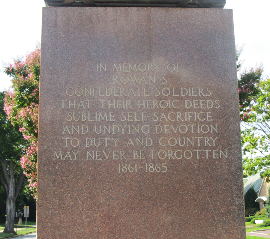 Commemorative Landscapes of North Carolina Fame Confederate Monument