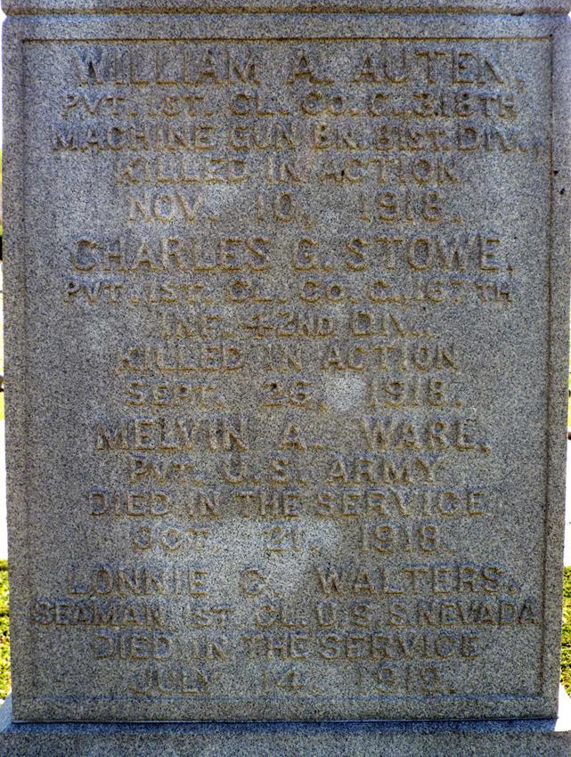 Commemorative Landscapes of North Carolina World War One Memorial