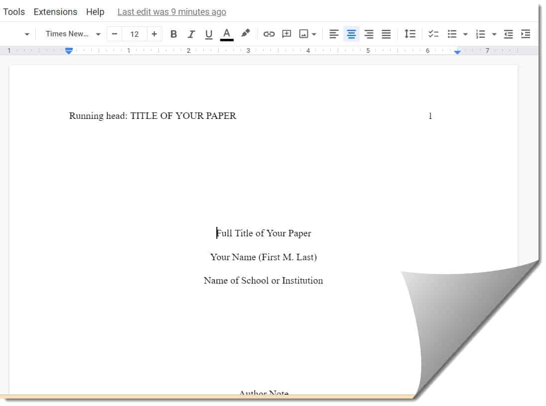 APA Format On Google Docs Google Docs Tips Google Drive Tips