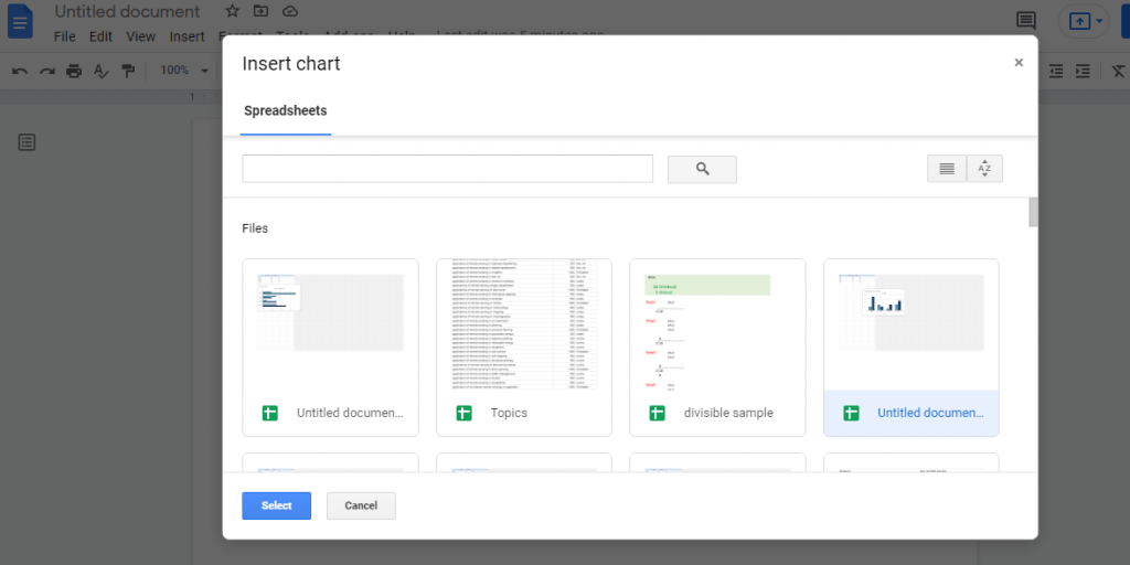 How to make a chart on Google Docs Docs Tutorial