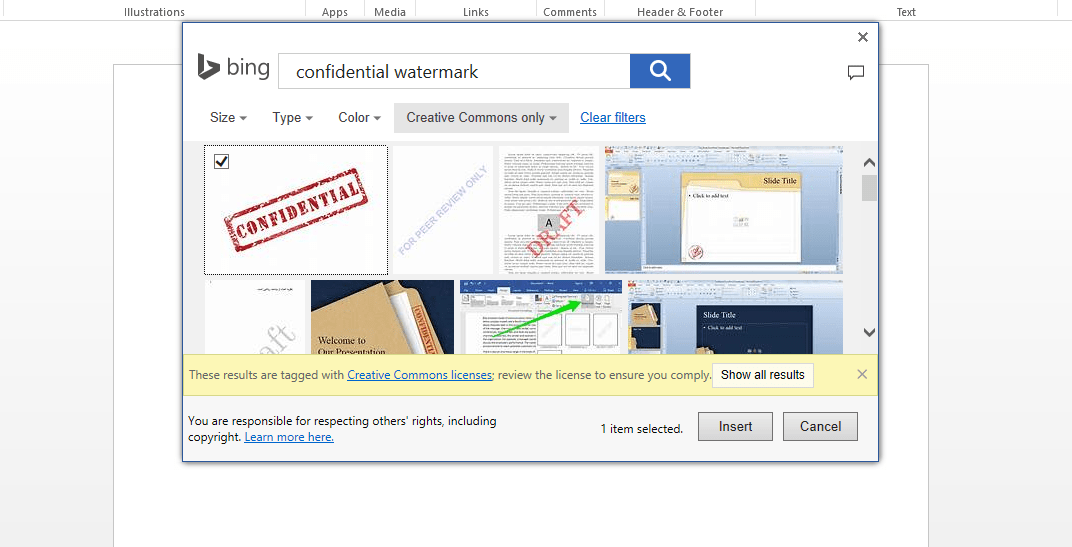 How to add confidential watermark in Microsoft Word Docs Tutorial