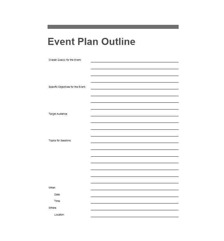 Party Planning Template DocTemplates