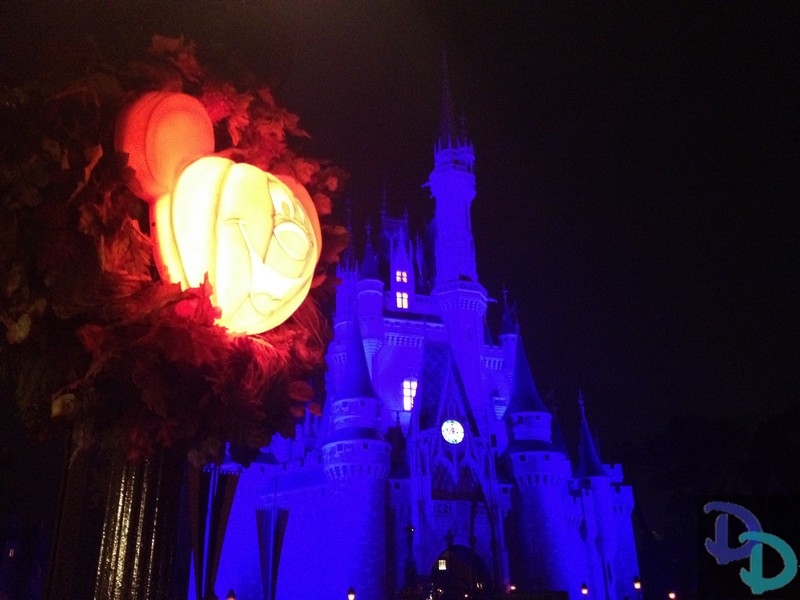 Halloween Decorations go up around Disney World's Magic Kingdom