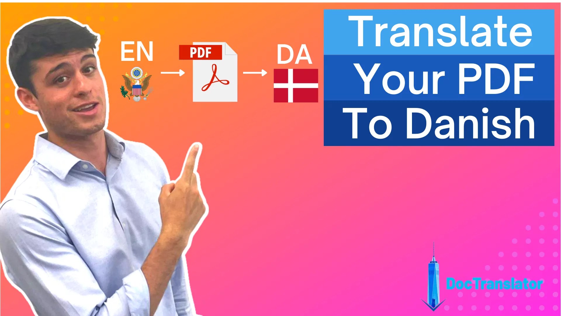 Translate PDF To Danish Online ⭐️ DocTranslator