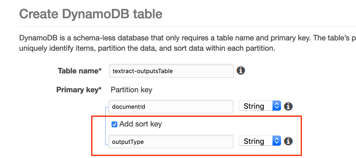 Create the Amazon DynamoDB Tables My AWS