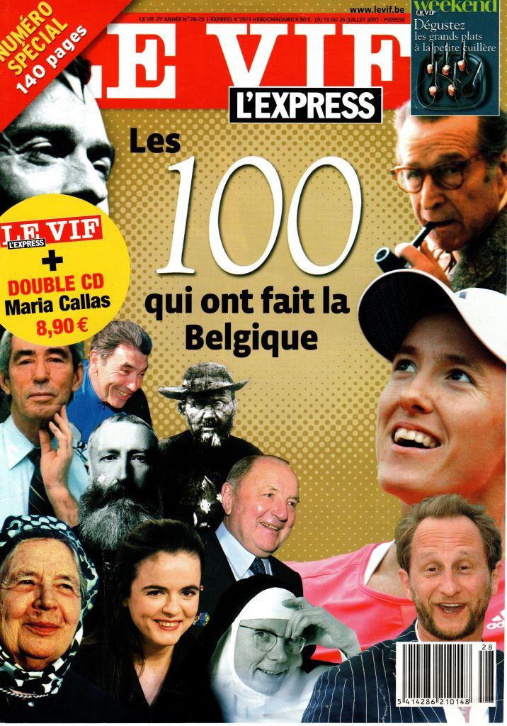 LE VIF Les 100 qui ont fait la Belgique (dossier, 25e année, n° 2829