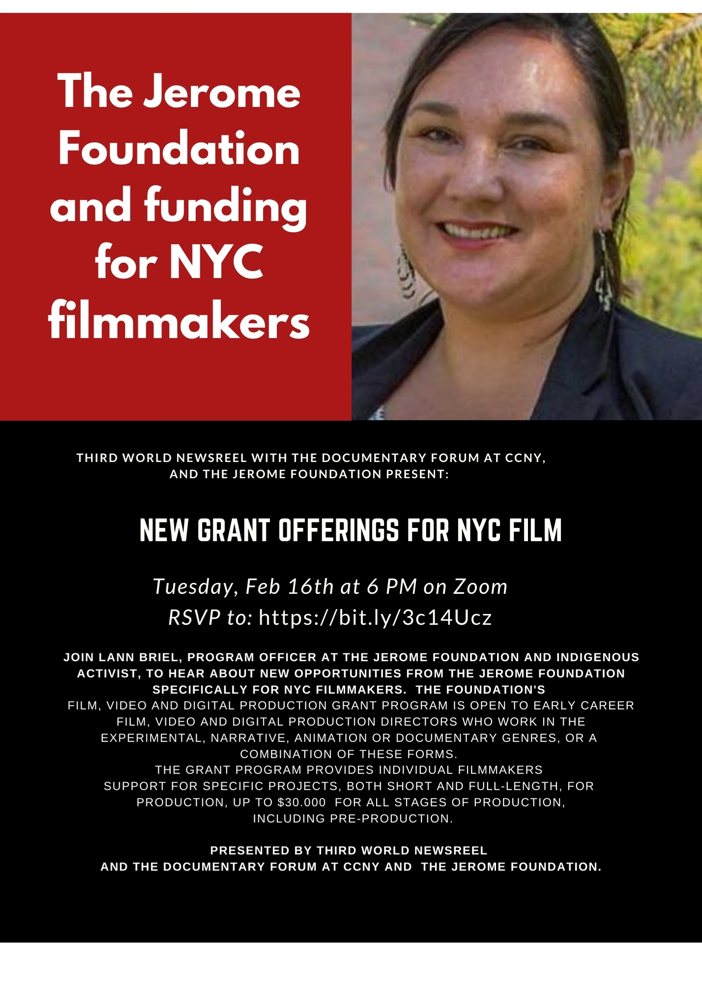 Jerome Foundation and NYC Filmmakers new grant offerings Documentary