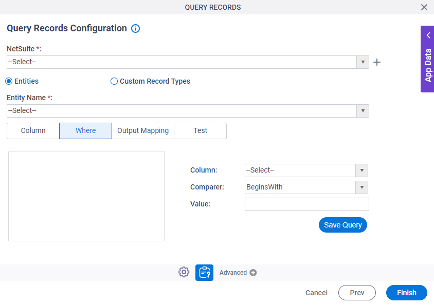 Query Records activity