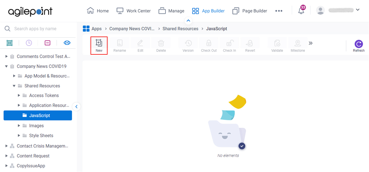 JavaScript screen (ProcessBased App)