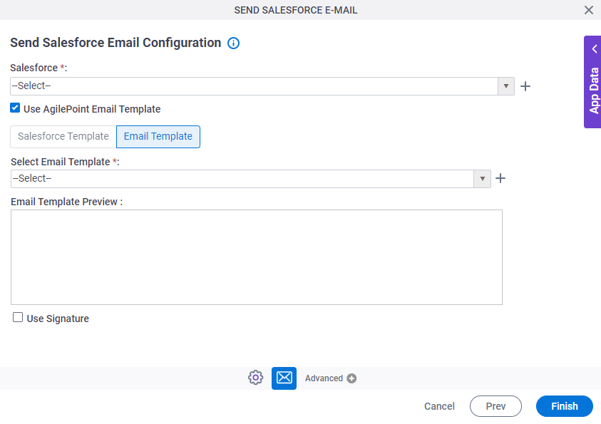 Send Salesforce Email activity