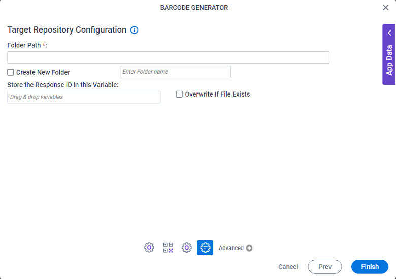 Barcode Generator > Target Repository > File System