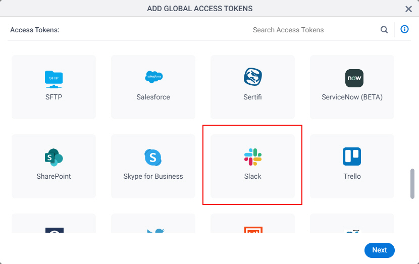 Access Token for Slack