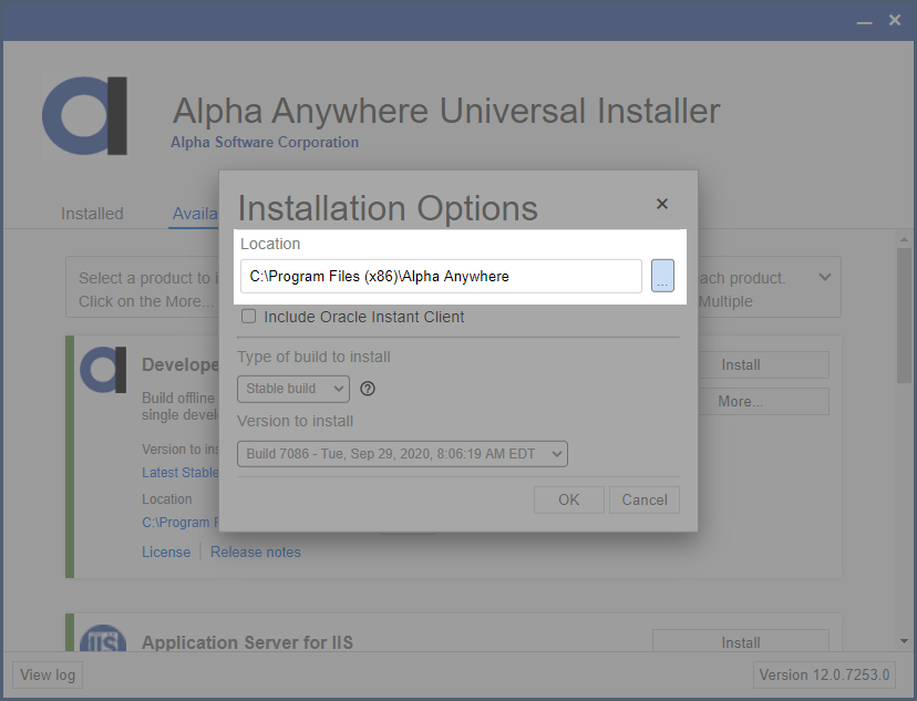 Installing a Specific Version