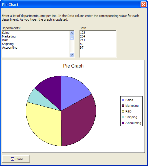 Interactive Pie Chart