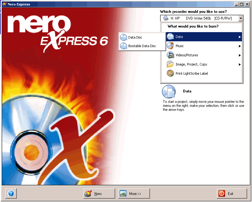 Burning Data and Print Labels Nero LightScribe Documentation