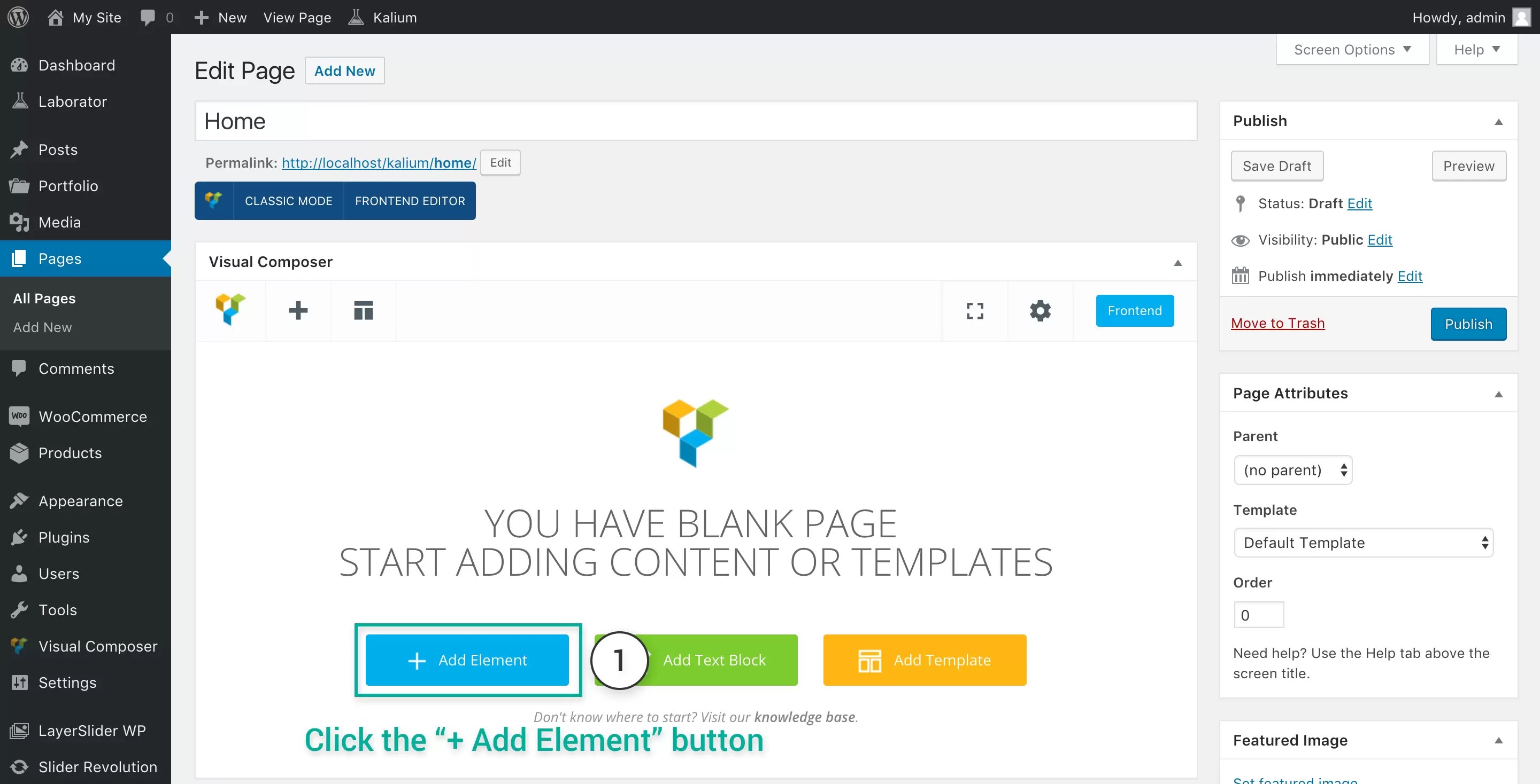 Adding sliders to a page Laborator