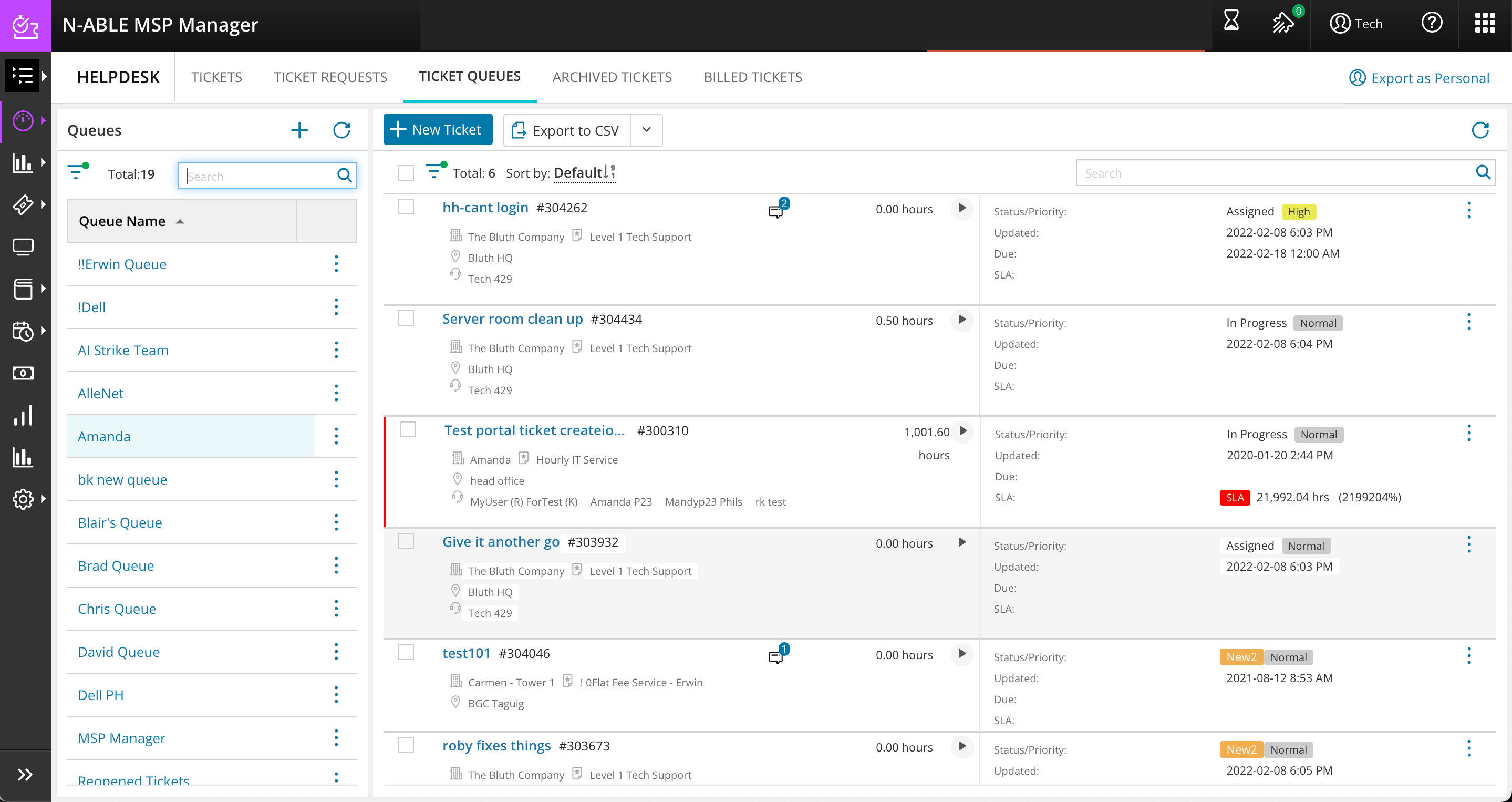 Manage your tickets using the Ticket Queue in your Helpdesk