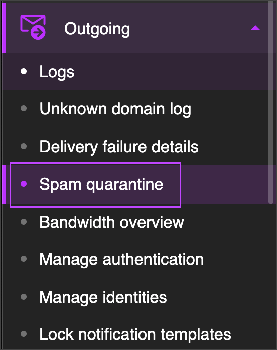 Accessing the Spam Quarantine