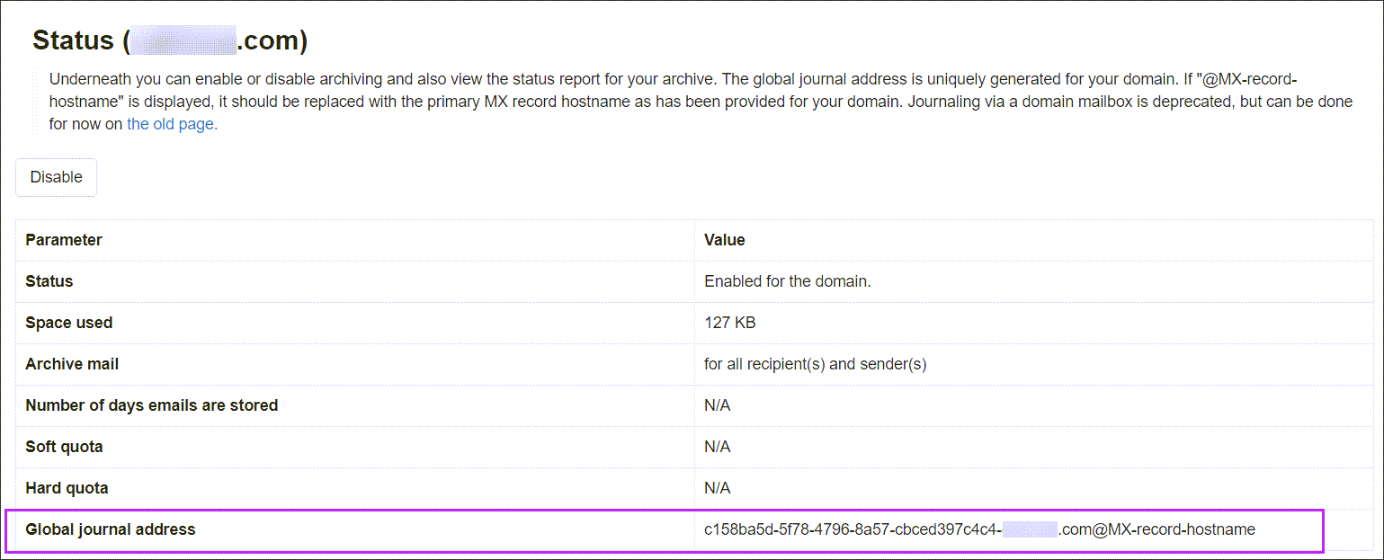 Configure Journaling in Mail Assure/Exchange