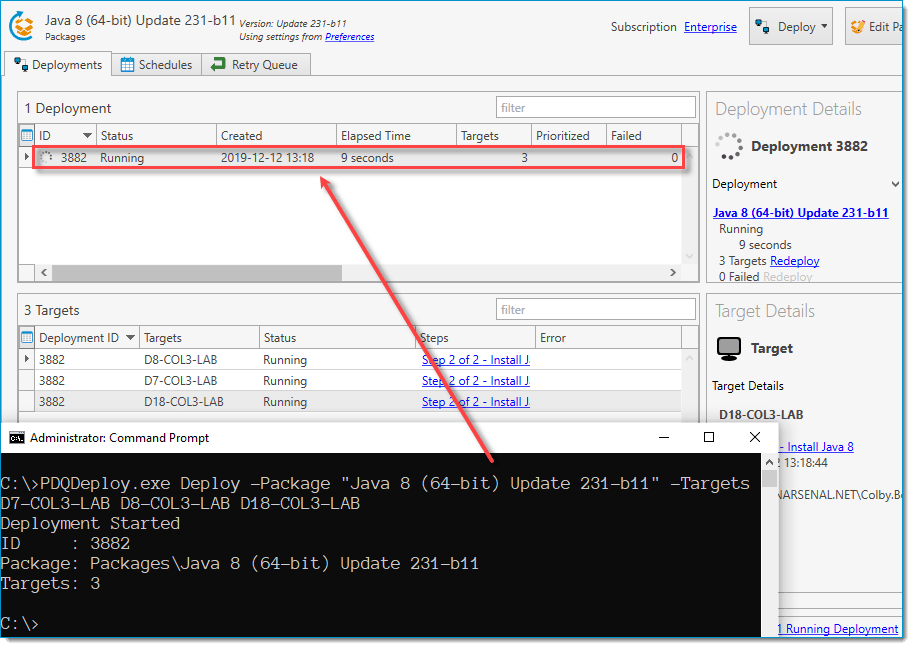 Help for PDQ Deploy > Working with Deployments > Manually Deploying