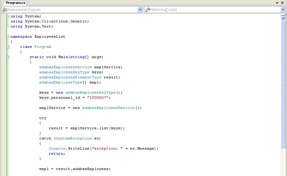 Creating a sample C application