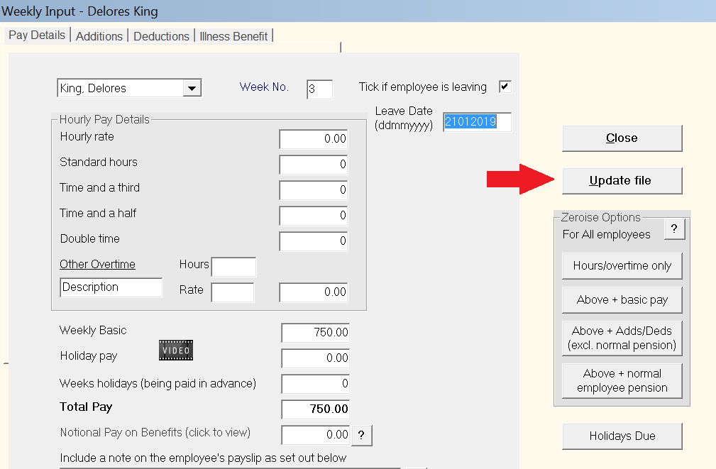 Processing a Leaver (in current pay run) Documentation Thesaurus