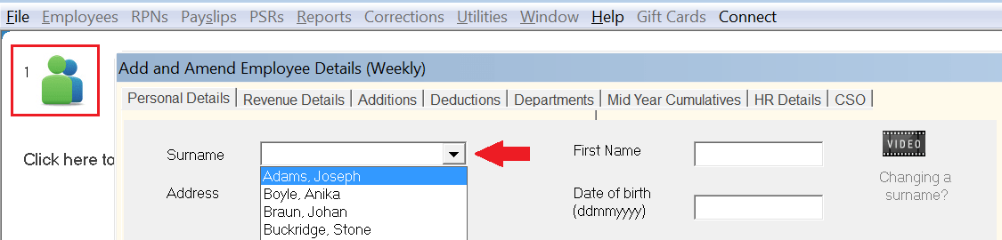 Entering a Pension Tracing Number Documentation Thesaurus Payroll