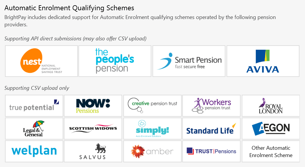 Entering your Pension Scheme in BrightPay BrightPay Documentation