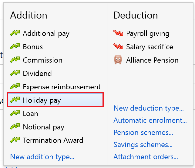 Processing Holiday Pay BrightPay Documentation