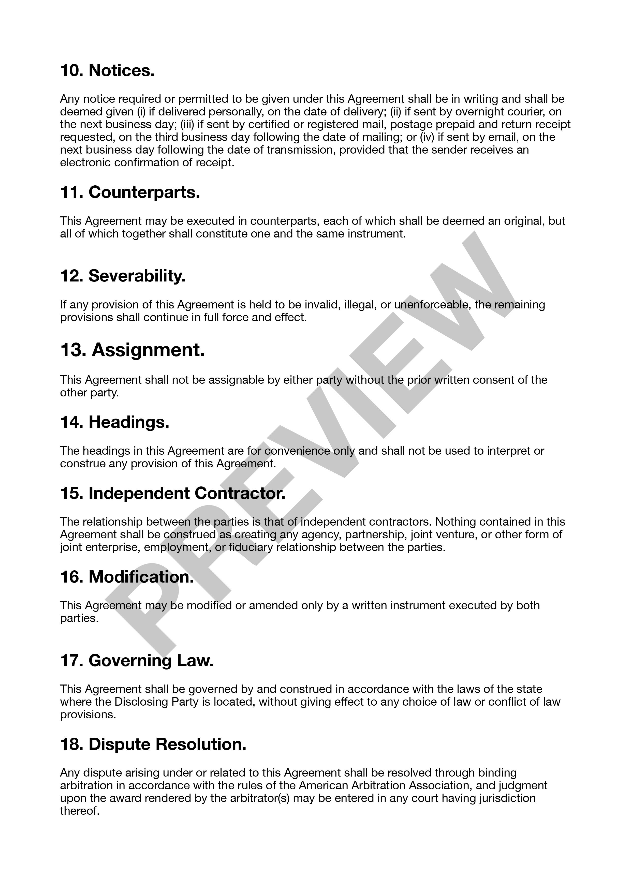 NonDisclosure Agreement Generator Documentify