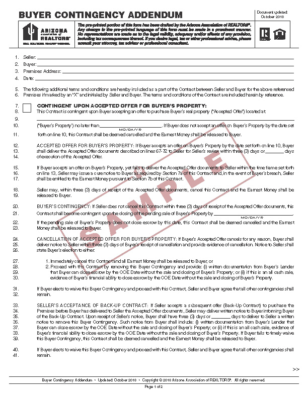 39Buyer Contingency Contract Writing Dodd School of Real Estate